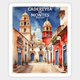 Cadereyta de Montes Queretaro Mexico Vintage Tourism Travel Magnet